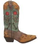 Laredo Women's Miss Kate Western Boot in Brown/Teal