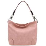 Pink Hobo Shoulder Bag with Bold Snap Hook