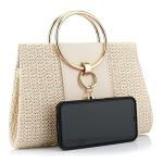 Magnitt Women’s Elegant Straw Clutch Purse