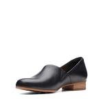 Clarks Juliet Palm Black Leather Loafers for Women