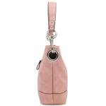 Pink Hobo Shoulder Bag with Bold Snap Hook
