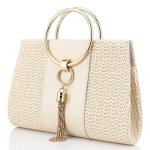 Magnitt Women’s Elegant Straw Clutch Purse