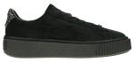 PUMA Women's Black Suede Platform Sneakers, Size 6.5