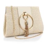 Magnitt Women’s Elegant Straw Clutch Purse