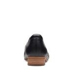 Clarks Juliet Palm Black Leather Loafers for Women