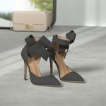 Z&L Women's Black Bow High Heel Pumps Size 8