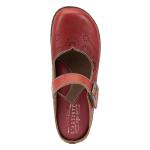 Hand-Painted Floral Clog Mule with Gold Accent