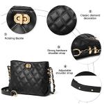 Stylish Lightweight Black Leather Crossbody Bag