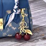 Personalized Cherry Keychain Charm for Bags