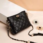 Stylish Lightweight Black Leather Crossbody Bag