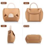 Triple Color Mini Top-Handle Designer Handbag