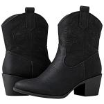 Women’s Black Cowgirl Ankle to Mid-Calf Boots