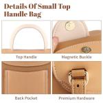 Triple Color Mini Top-Handle Designer Handbag