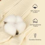 Cozyoffi Women’s Slouch Socks - 3 Pairs Off White