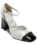 KARL LAGERFELD Paris White and Black Dress Heels
