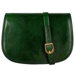 Elegant Green Leather Crossbody Bag for Women