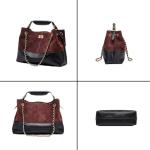 OMELUMO Lambskin Suede Quilted Shoulder Bag