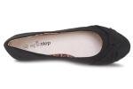Elegant Black Ballet Flats for Women, Size 7