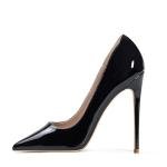 Elisabet Tang Black Pointed Toe Stiletto Heels