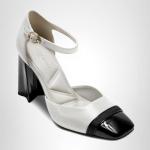 KARL LAGERFELD Paris White and Black Dress Heels