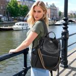 Vegan Leather 15.6 Inch Women's Laptop Backpack