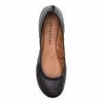 Lucky Brand Women's Black Leather Ballet Flats