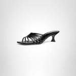 Michael Kors Black Haisley Kitten Heel Sandals