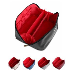 Elegant Black Large Travel Makeup Bag for Women