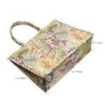 Leanoria Lily Flower Embroidered Luxury Tote Bag