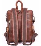 Designer Brown Leather Laptop Backpack for Women