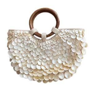 Luxury Shell Beaded Clutch Bag for Women