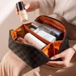 BIVIZKU Checkered Large Travel Makeup Organizer Bag