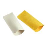 K Luxury Yellow Leather Eyeglass Case Pouch