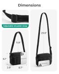 BAGSMART Mini Black Crossbody Purse with RFID Slots