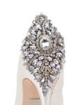 Badgley Mischka Kiara White Platform Pumps, 8.5