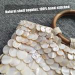 Luxury Shell Beaded Clutch Bag for Women