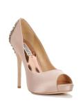 Badgley Mischka Kiara White Platform Pumps, 8.5