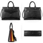 BOSTANTEN Women's Genuine Leather Laptop Tote Bag