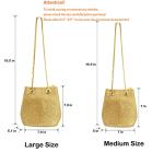 Sparkling Rhinestone Evening Bucket Bag for Parties