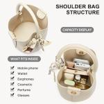 BOSTANTEN Vegan Leather Mini Crossbody Bag Beige