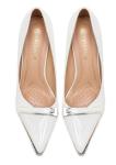 Elegant White Patent Leather Stiletto Heels for Women