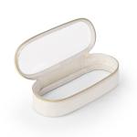 Clear Leather Travel Makeup Brush Holder Bag