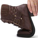 GLOBALWIN Women’s Brown Ankle Combat Boots 9M