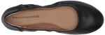 Black Faux Leather Slip-On Ballet Flats for Women