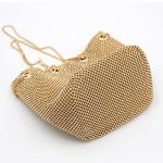 Sparkling Rhinestone Evening Bucket Bag for Parties