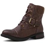 GLOBALWIN Women’s Brown Ankle Combat Boots 9M