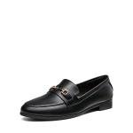 DREAM PAIRS Women's Black Penny Loafers