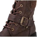 GLOBALWIN Women’s Brown Ankle Combat Boots 9M