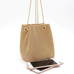 Sparkling Rhinestone Evening Bucket Bag for Parties