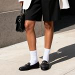 DREAM PAIRS Women's Black Penny Loafers